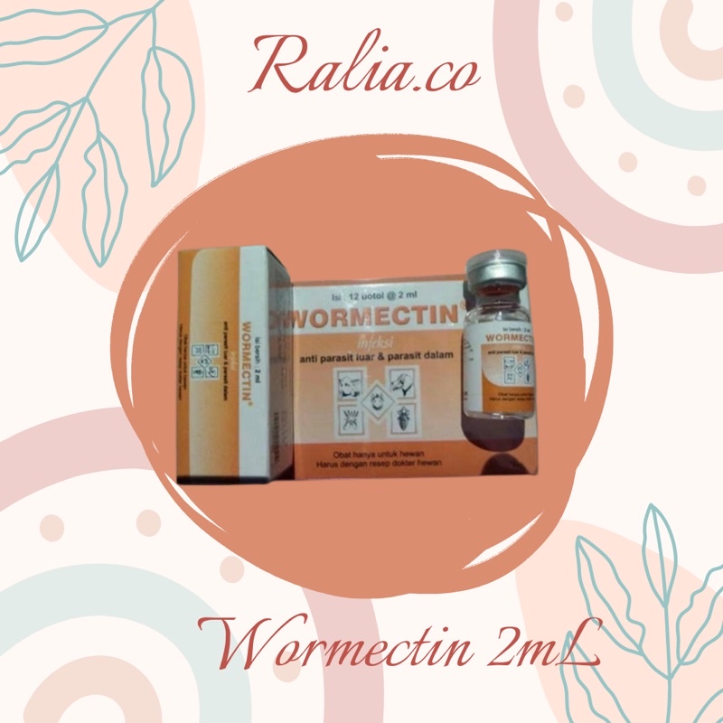 WORMECTIN 2ML - Obat Hewan Anti Jamur Cacing Parasit Kucing Anjing