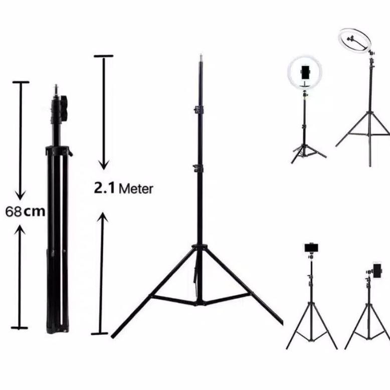 Tripod 2.1 M Ring Light 26Cm Ring Light Selfie Rgb M26 3118 3130 Besi Selfie Tripod 2.1M