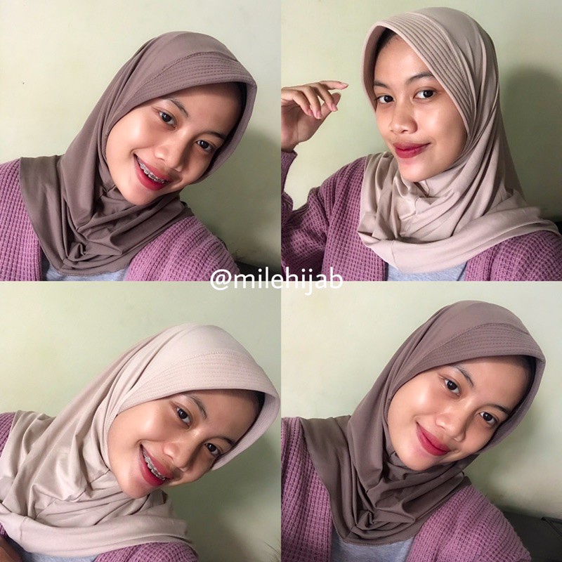 VOLLY HIJAB INSTAN SPORT / KERUDUNG SIMPLE OUTFIT OLAHRAGA