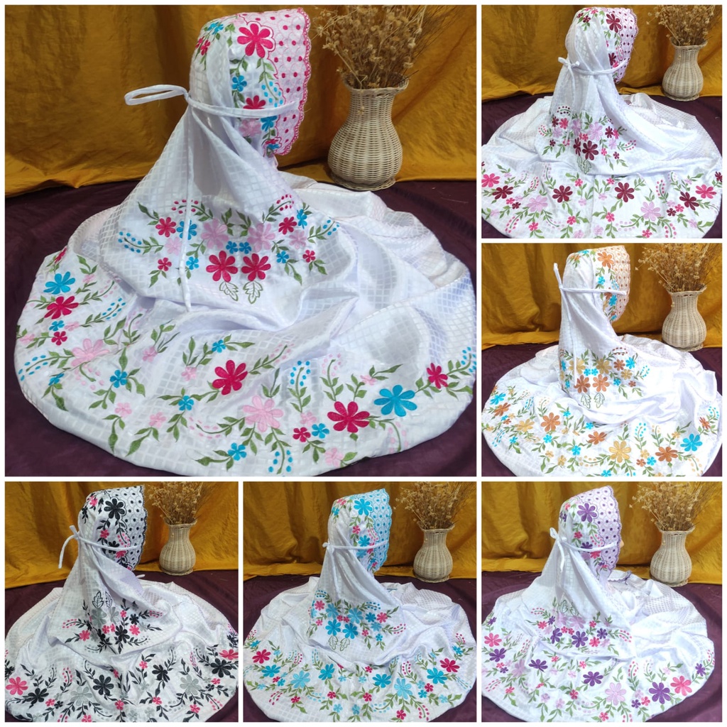 mukena bordir /mukena katun /grosir mukena/mukena santri/grosir mukena murah/mukena kudus/grosir muk