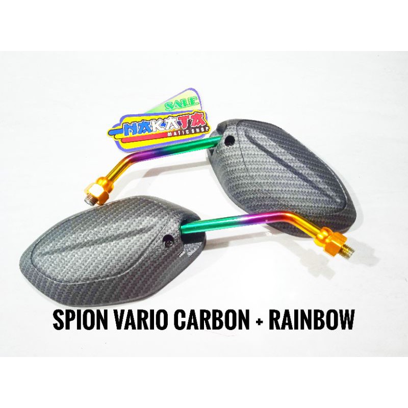 spion vario carbon  spion carbon scoopy  spion vario110 variasi scoopy spion twotone rainbow scoopy
