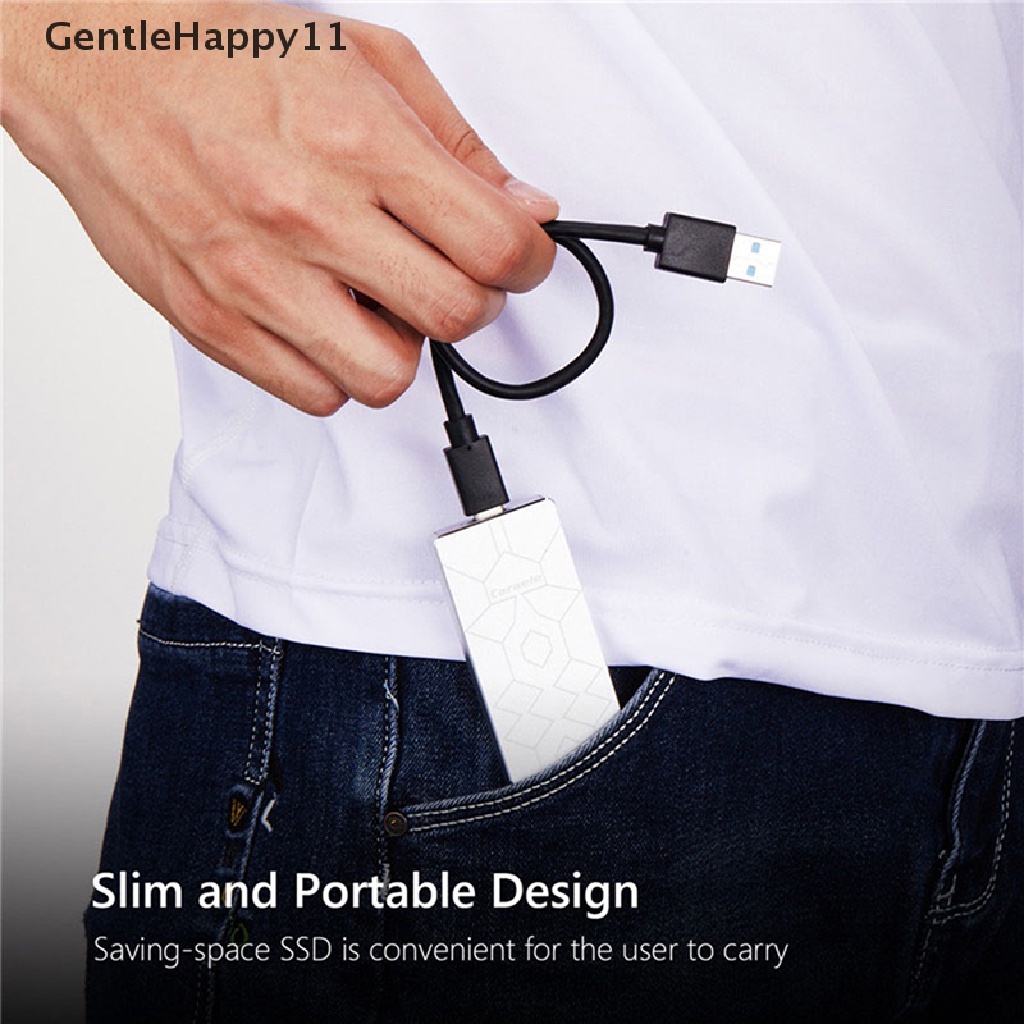 Gentlehappy Hardisk Eksternal SSD 1TB 2TB 4TB 8TB USB 3.1 Tipe C