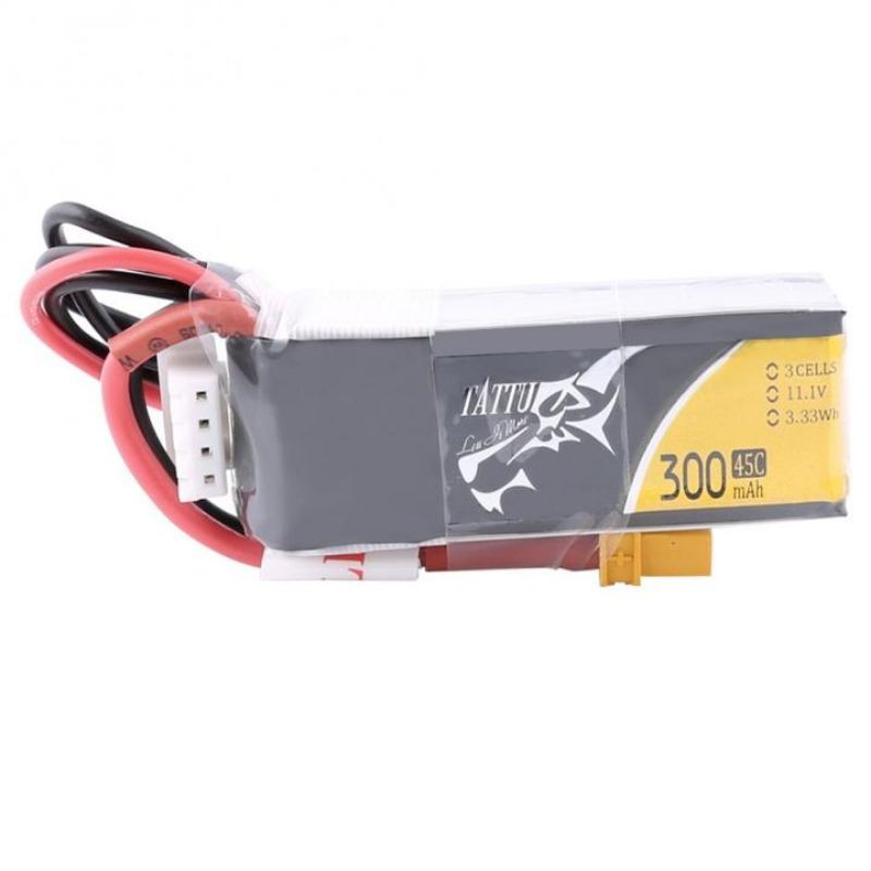 TATTU 300MAH 3S 45C LIPO BATTERY PACK XT30
