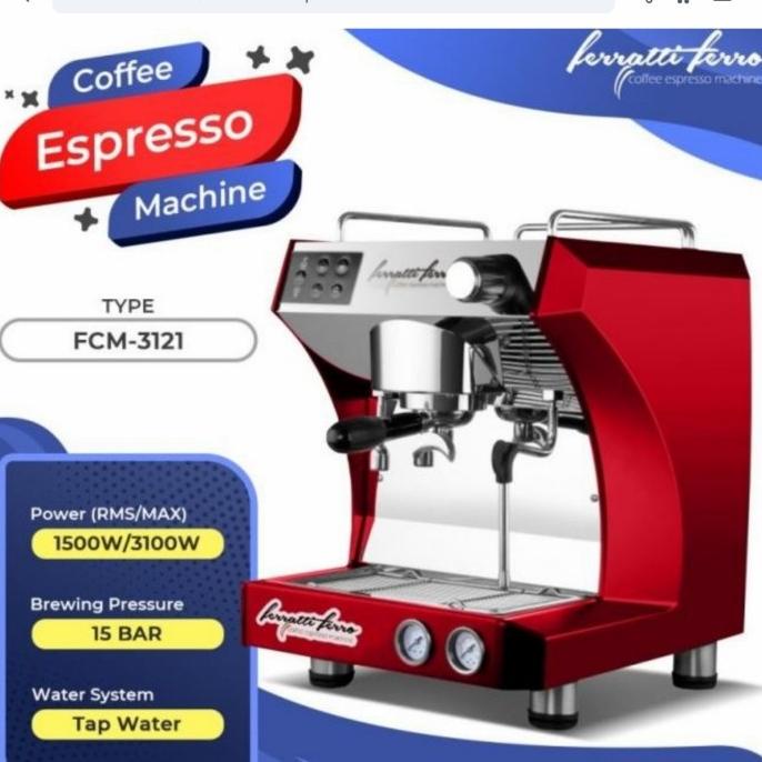 Coffee Espresso Machine Ferratti Ferro Fcm-3121 Mesin Kopi Fcm3121 3Qza123M5D