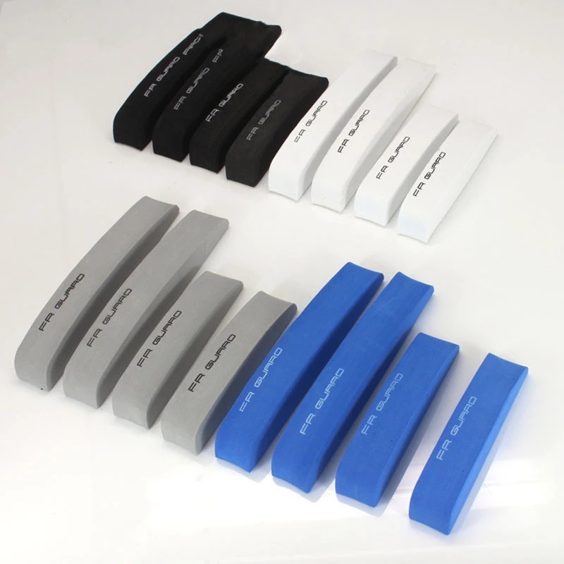 4pcs Stiker strip Karet Pelindung Pinggiran Pintu Mobil Otomatis Anti Gores