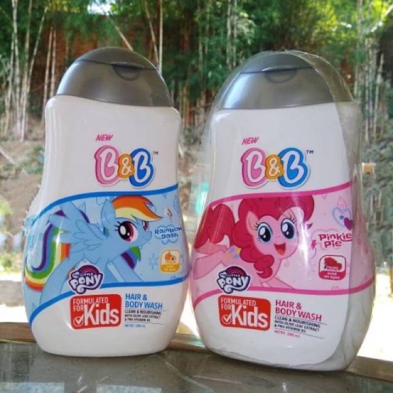 B&amp;B Kids Hair &amp; Body Wash 280ml