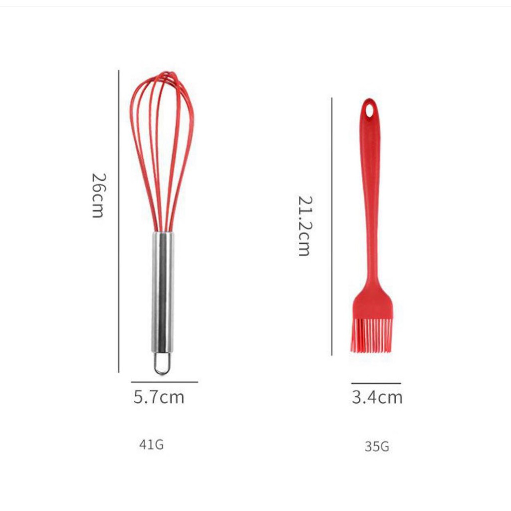 Spatula Set 5 in 1 Silicone Utensil Set