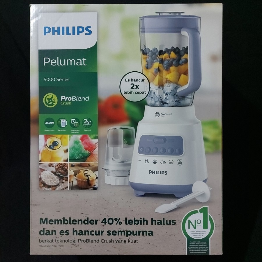 Blender Philips 2 Liter (Gelas Plastik) HR-2221