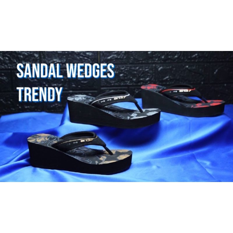 TERMURAH Sandal Ando Jepit Wedges - SANDAL ANDO WEDGES