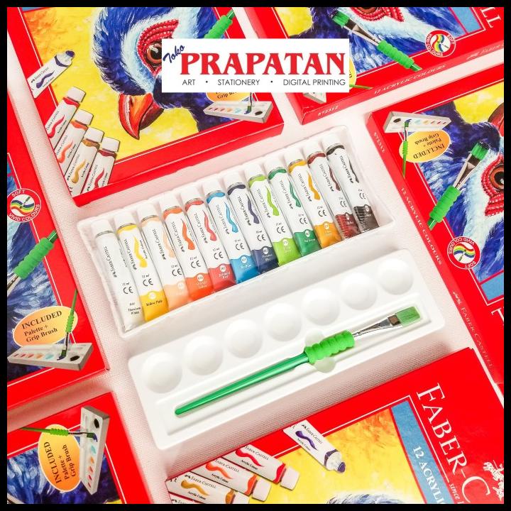 

Faber Castell Acrylic Colours Set 12 Warna / Cat Akrilik Set