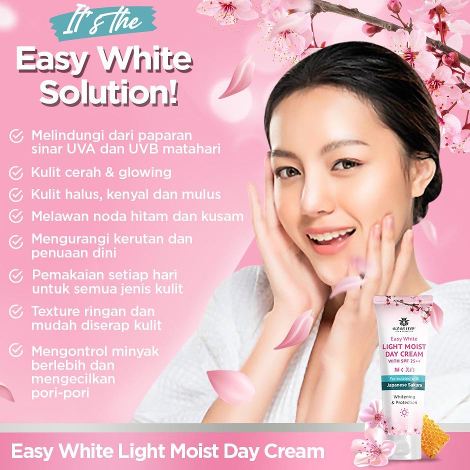 Barang Impor?? Paket Siang & Malam Azarine Easy White (Day Cream SPF 25 & Night Cream) - 2pcs eofj99