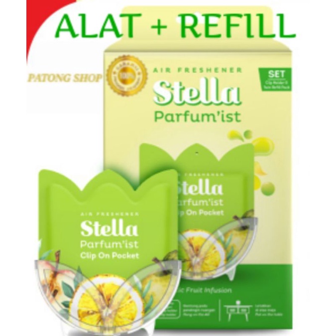 Stella Parfum'ist Clip On Pocket Set Alat + Refill  Exotic Fruit Infusion