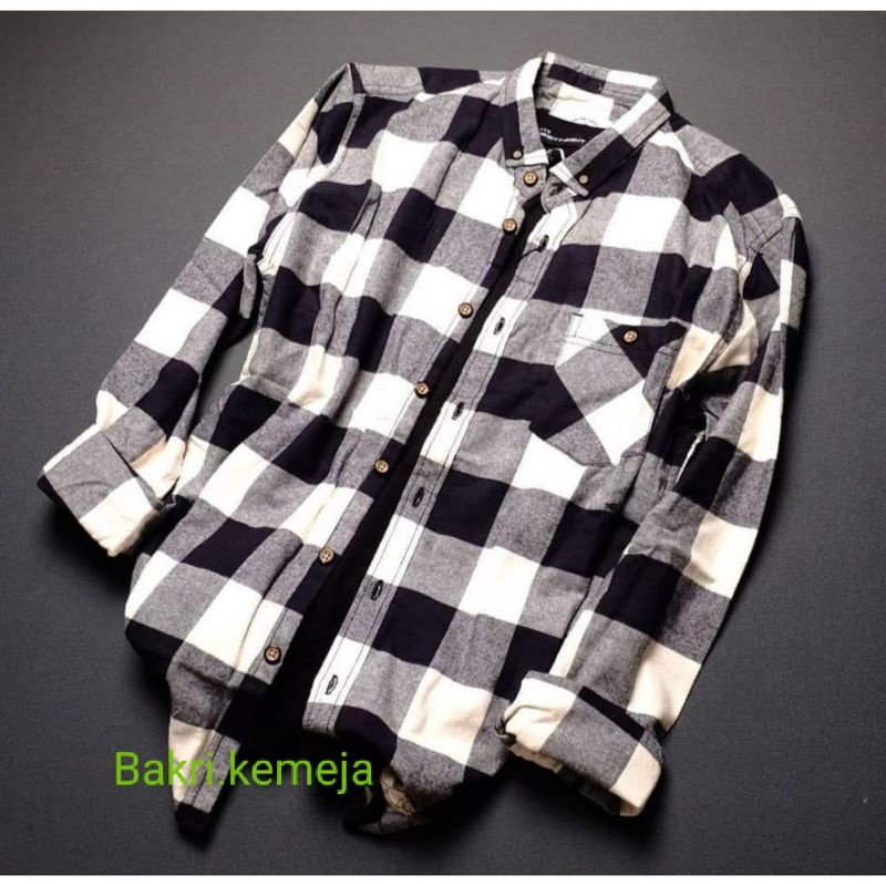 Other kemeja flanel wanita lengan panjang oot hijab kotak kotak flannel ovesize cewek flanel hem pri