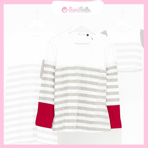 

Mamibelle Ohana-R Blouse Hamil & Menyusui Misty Premium