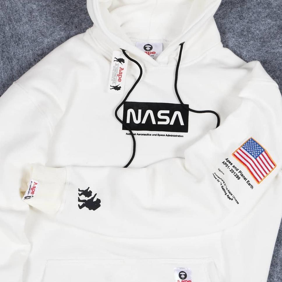 Wow Murah Meriah.. Sweater Hoodie Distro NASA Aape /Jaket Korea Jaket Suiter - Jaket Sweater Pria/ o