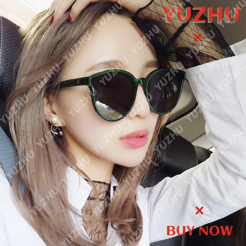 (YUZHU) Bayar di Tempat Korean Fashion Small Bulat Mata Kucing Wanita Kacamata Hitam Women Sunglasses