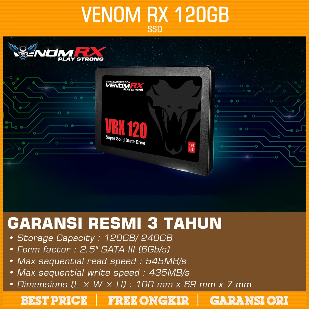 SSD VenomRX 240GB - VRX SUPER SSD 2.5&quot; SATA Venom RX