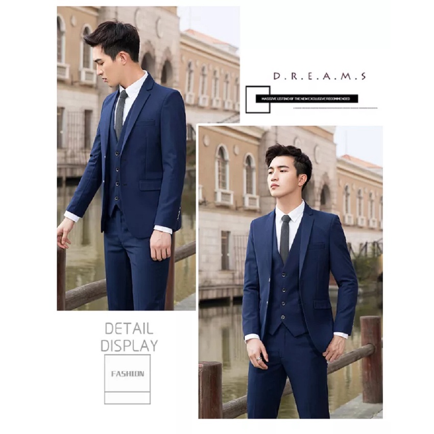 SETELAN BLAZER SLIMFIT PRIA WARNA NAVY PAKET LENGKAP 5IN1 - TWIST NAVY SUIT STYLE NIKAYU ORIGINAL HIG HTWIST PREMIUM MODEL 1 KANCING