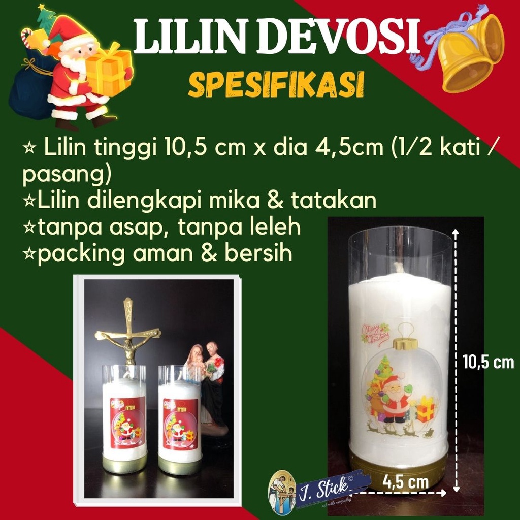 Lilin DOA, Lilin NATAL 10,5 cm (1pc)