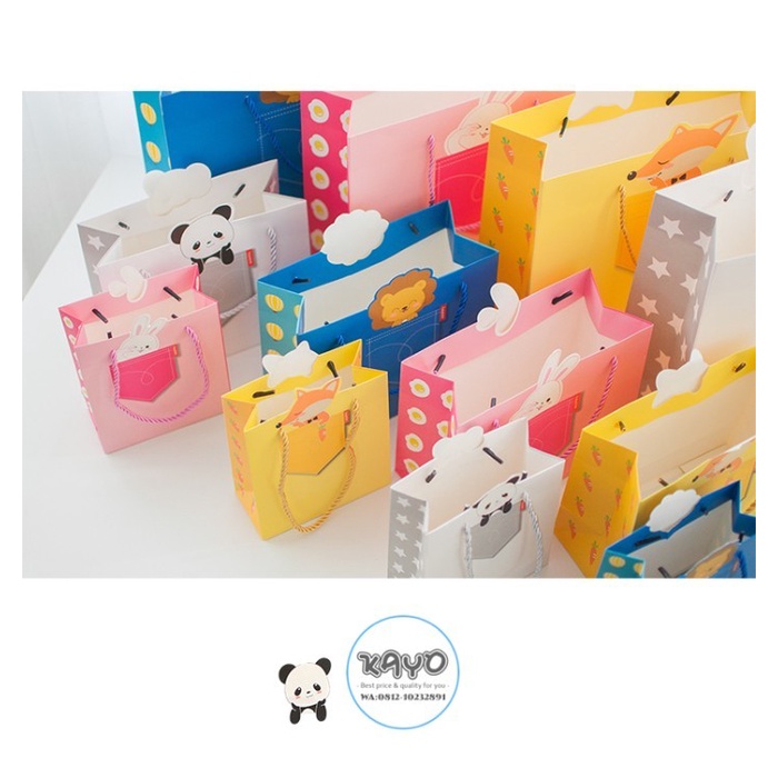 

(TERLARIS) Xl Paperbag Binatang Lucu, Paperbag Kantong, Paperbag Bingkisan Kado -