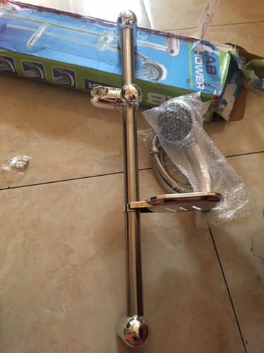 Hand Shower + Tiang Stainless / Shower Dinding