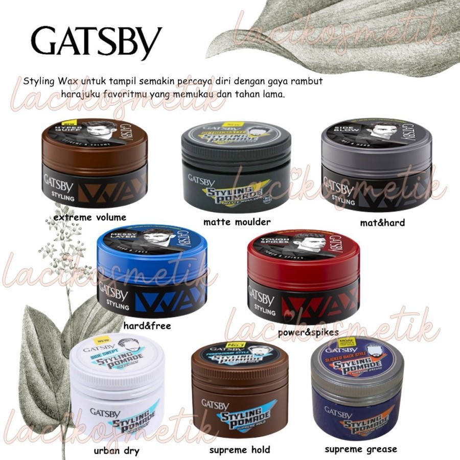 ✨LACIKOSME✨ GATSBY STYLING WAX POMADE - STYLING POMADE