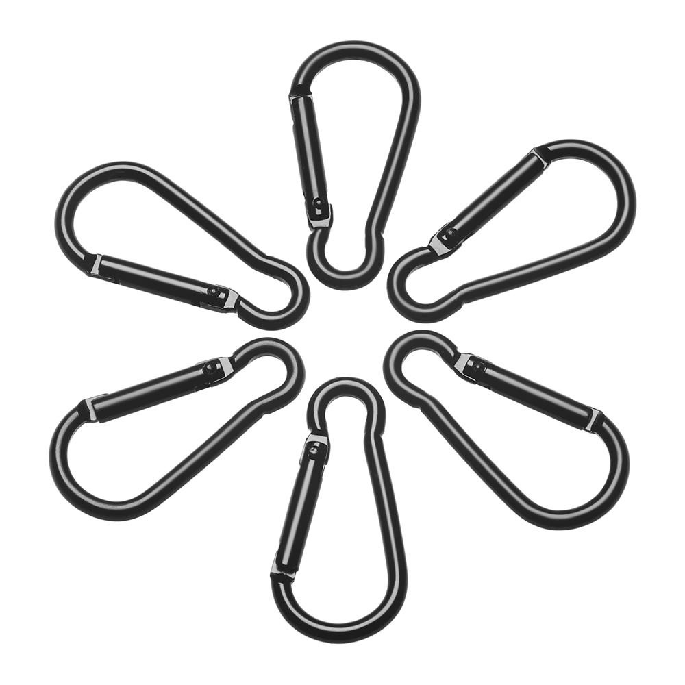 Suyo 3 /6/9pcs D Carabiner Aluminium Alloy Packback Gesper Gantungan Kunci Luar Ruangan