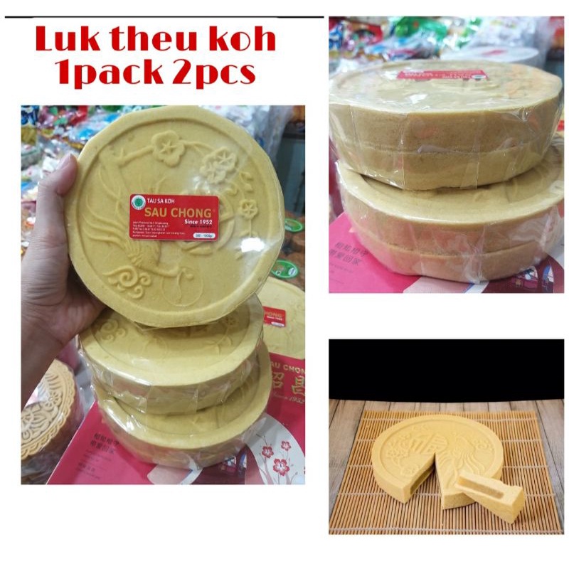

KUE BULAN LUK THEU KOH ISI TAUSA 1PACK 2PCS , SAU CHONG SINGKAWANG