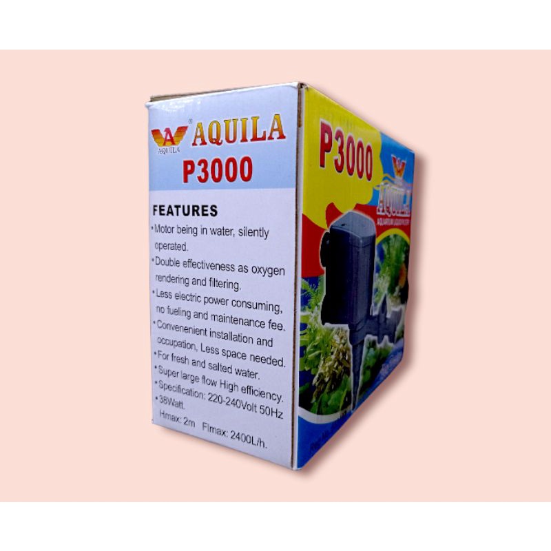 PROMO MURAH POMPA AQUARIUM KOLAM HIDROPONIK AQUILA P 3000