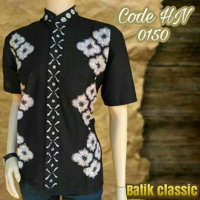 Kemeja Batik Pria Lengan Pendek HN 0150 Batik Pekalongan