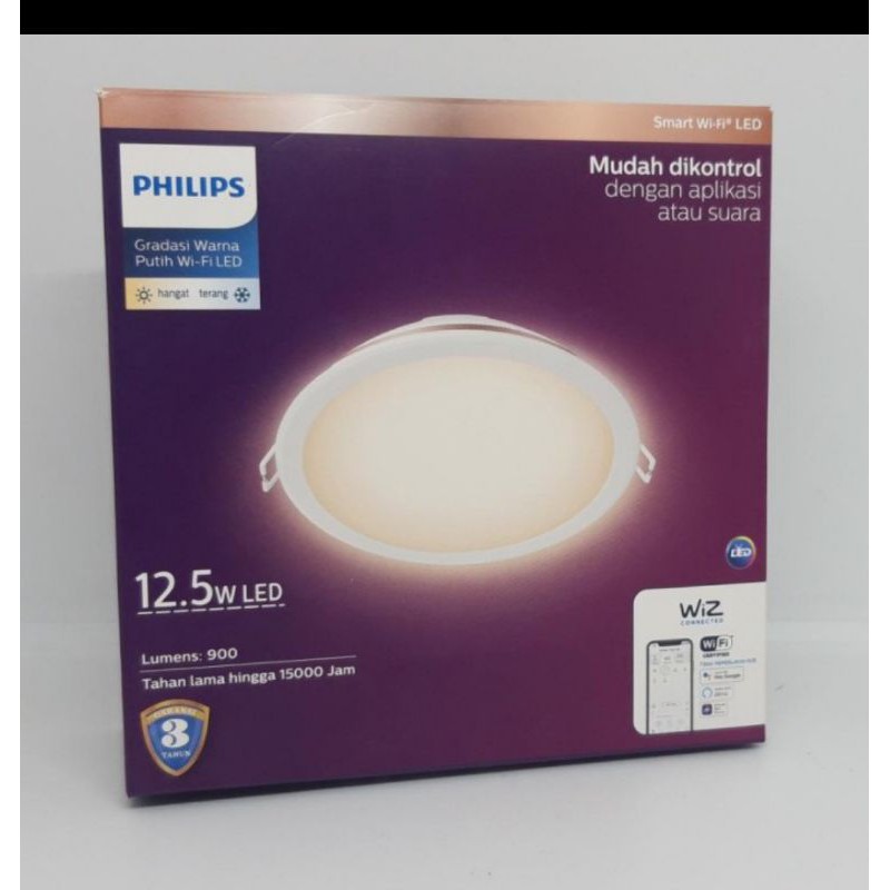 lamlu led panel downlight smart wifi philips 12,5w 12.5 watt tunnable led panel diameter 125