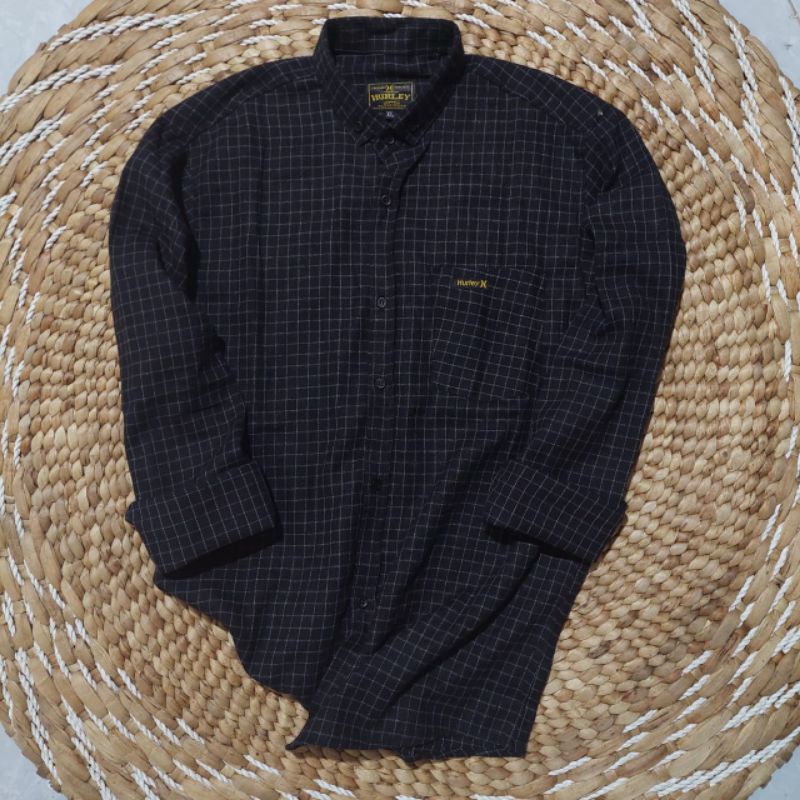 Kemeja Flanel Pria Wanita Lengan Panjang Oversize Motif Kotak Kotak Unisex-1277