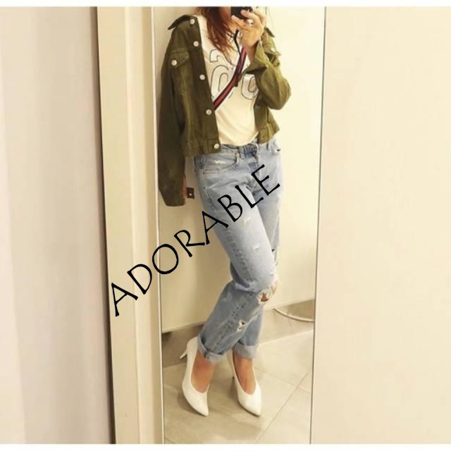 BISA COD JAKET JEANS CEWEK LENGAN PANJANG ARMY JAKET JEANS WANITA KEREN MURAH KUALITAS IMPORT MALL