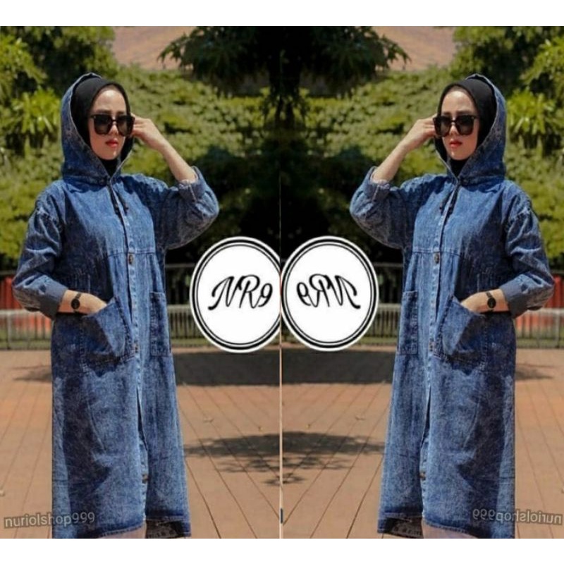 bisa cod/long Tunik jeans kekinian 2021/Tunik jeans import/Tunik jumbo/Tunik terbaru 2021