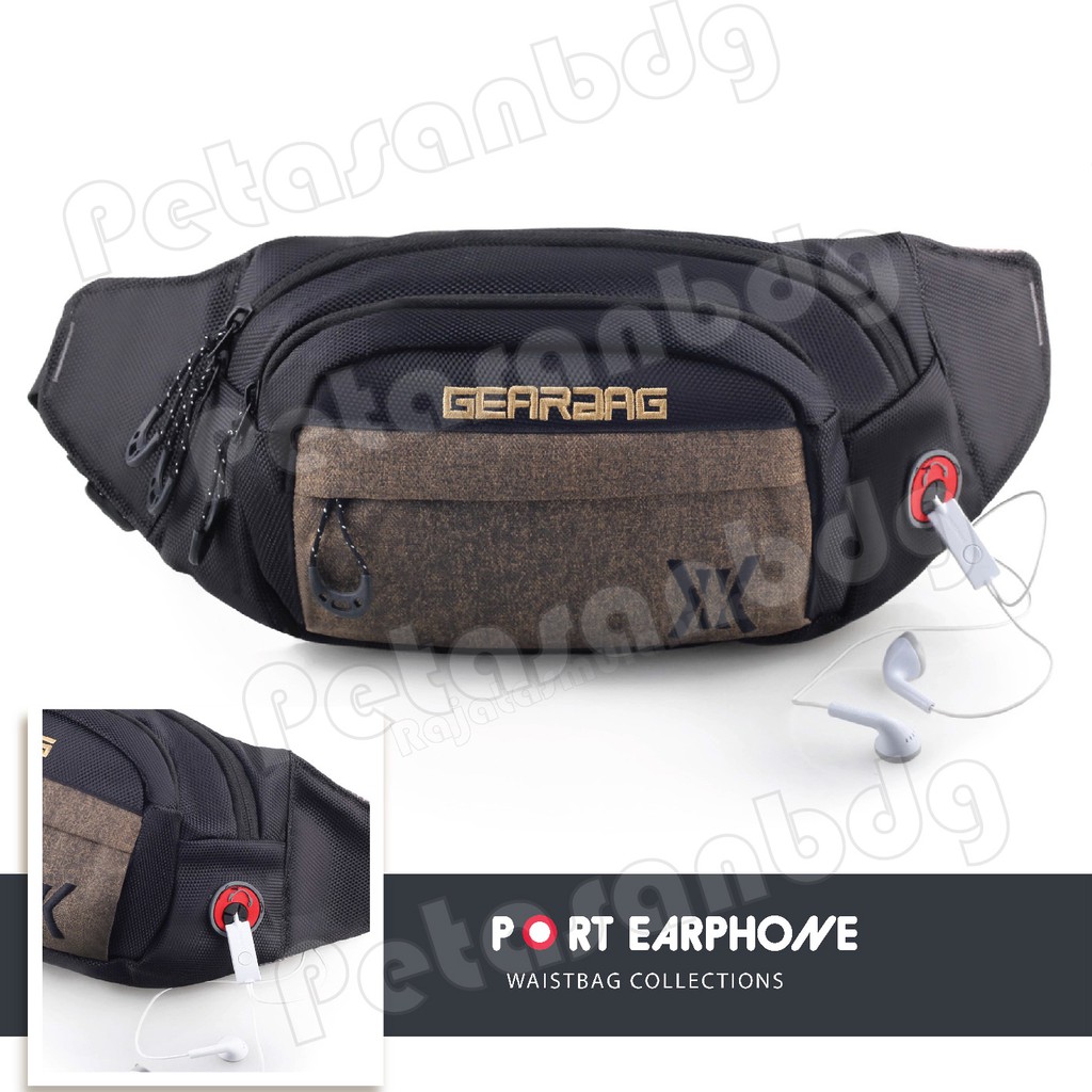 PTS - Tas Pinggang Gear Bag - Thunder Waistbag WITH EARPHONE HOLE -13093 PTS