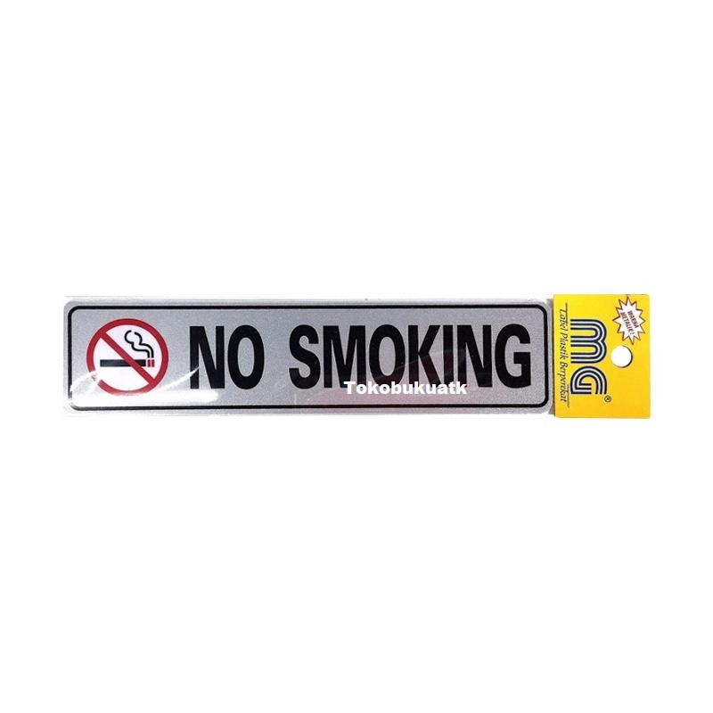 

Sticker tulisan " NO SMOKING
