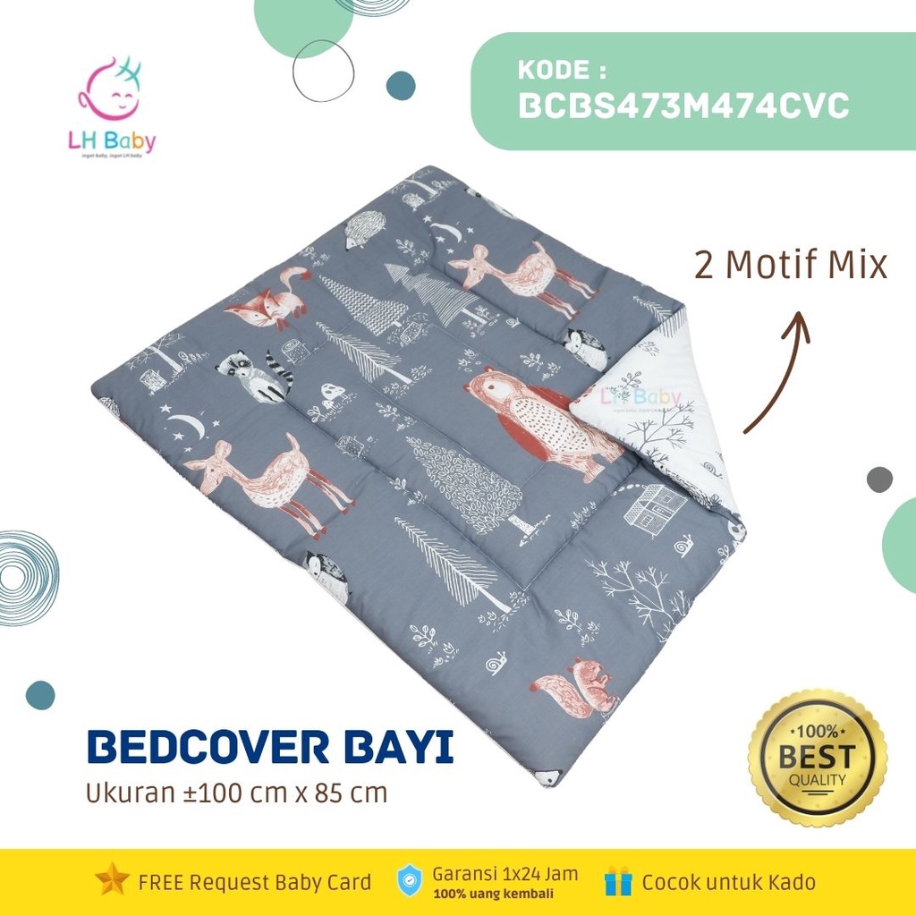 Bed Cover Selimut Baby Perlengkapan Bayi Baru Lahir Baby Bed Set Karakter Cocok Untuk Kado Lahiran