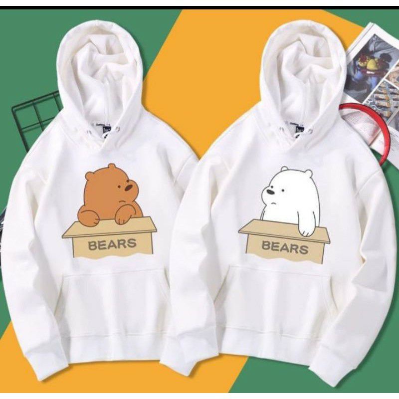 S - XXXXXL(6XL) Hoodie CUTE BEARS Jaket Ice Bear BIGSIZE OVERSIZE Sweater Sweatshirts Panda We Bare Bears Couple Cartoon Pria Wanita 6XL 5XL 4XL 3XL 2XL XL L M S