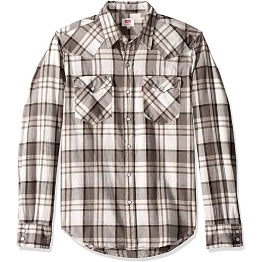 LEVIS CLASSIC WESTERN JIMBU PEWTER PLAID