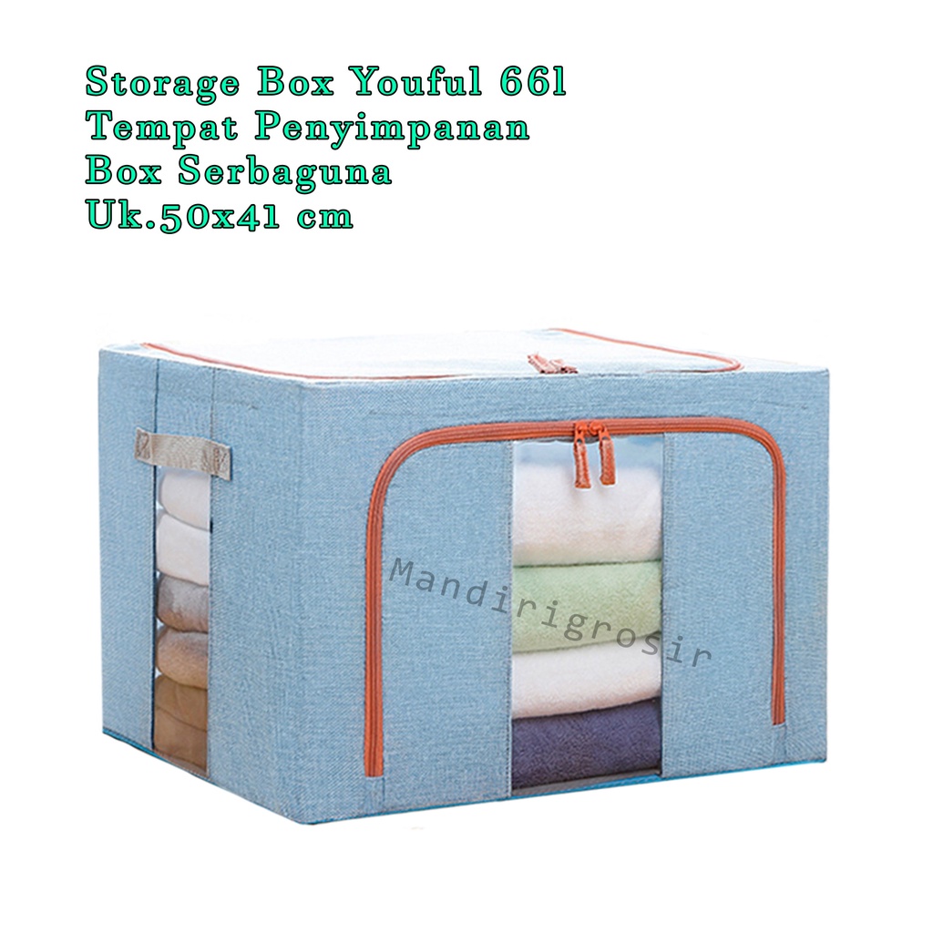 Storage Box * Youful 66l *Tempat Penyimpanan *Box Serbaguna *Uk.50x41 cm