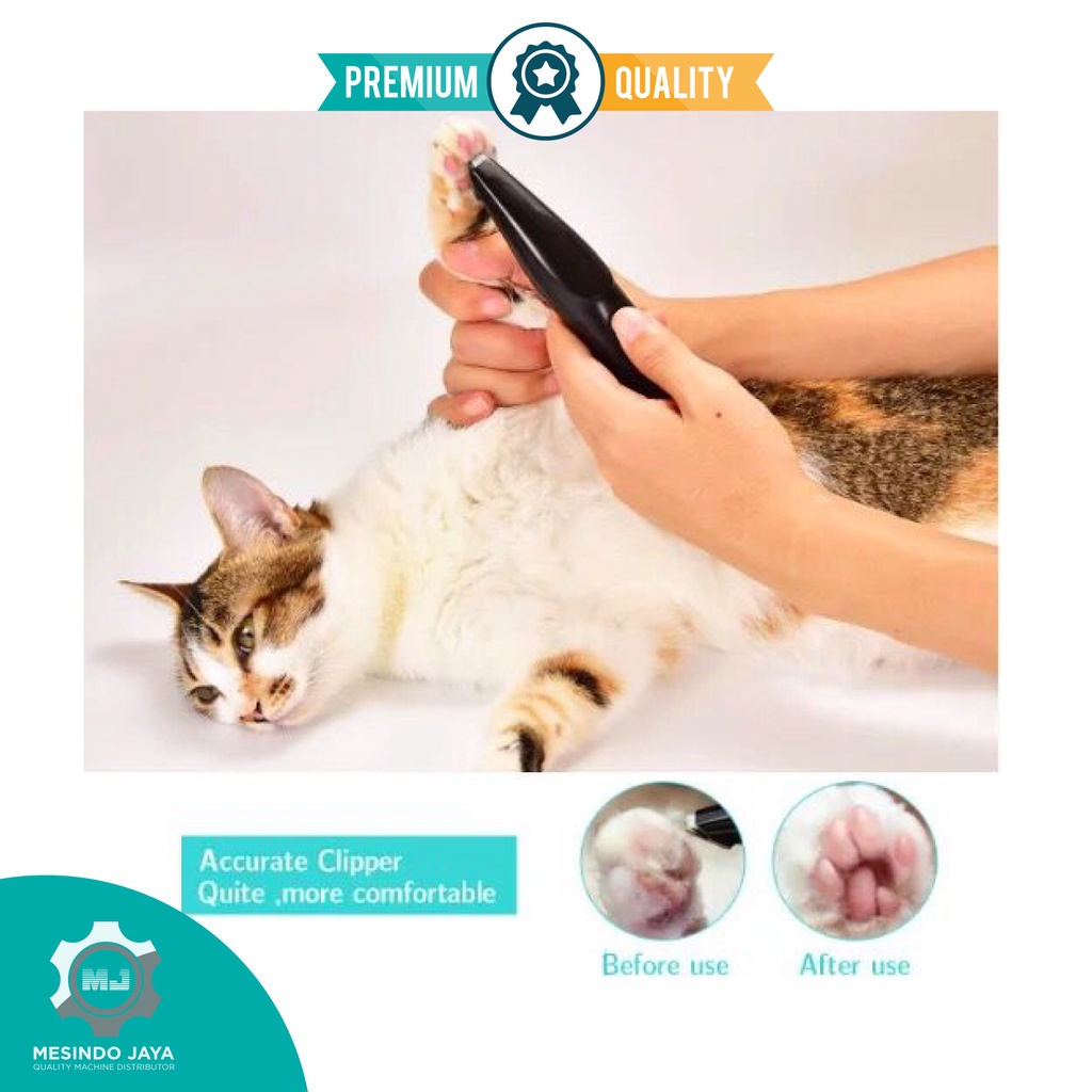 Alat Cukur Hewan USB + LED peliharan Pet Clipper anjing kucing paw clipper mini CUKURAN BULU PET PAW TRIMMER