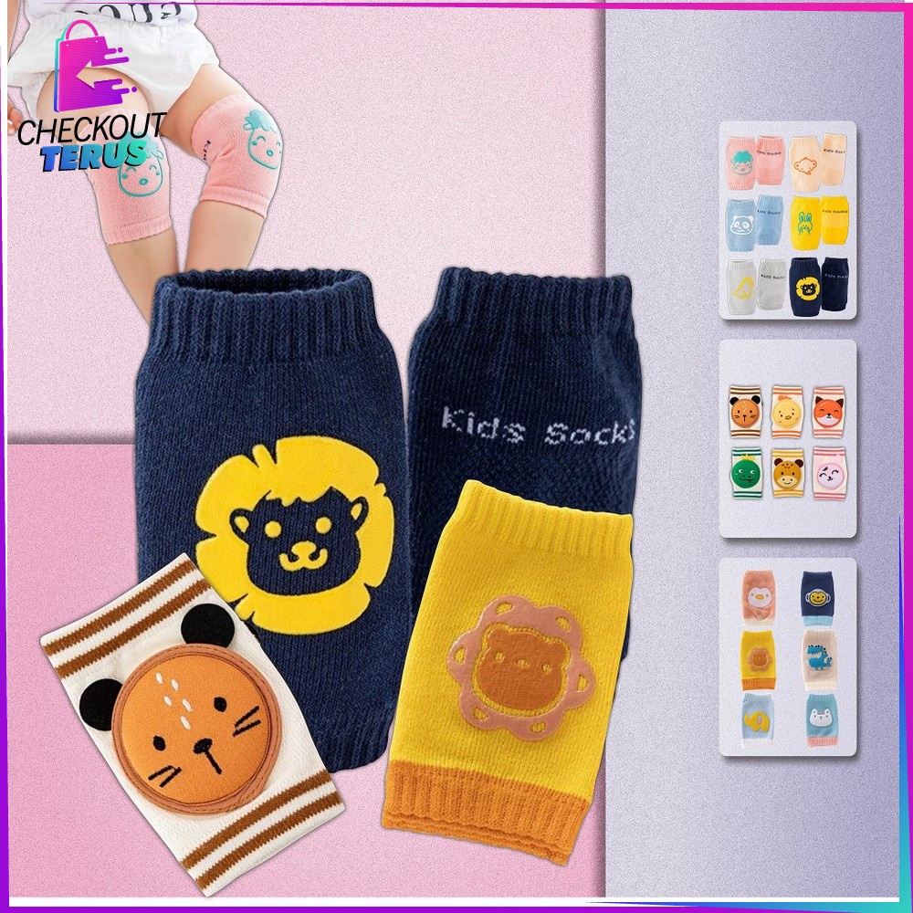 CT P85-P87 Pelindung Lutut Anak Bayi Merangkak Knee Protector Anti Slip Kaos Kaki Anak Bayi Deker Lutut Anak Anti Tergelincir