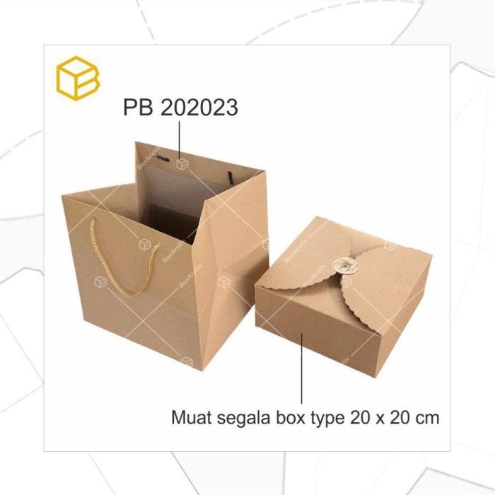 

(TERLARIS) Paper Bag Kantong Tas Kertas Paperbag Belanja Shopping Goodie Bag 20cm