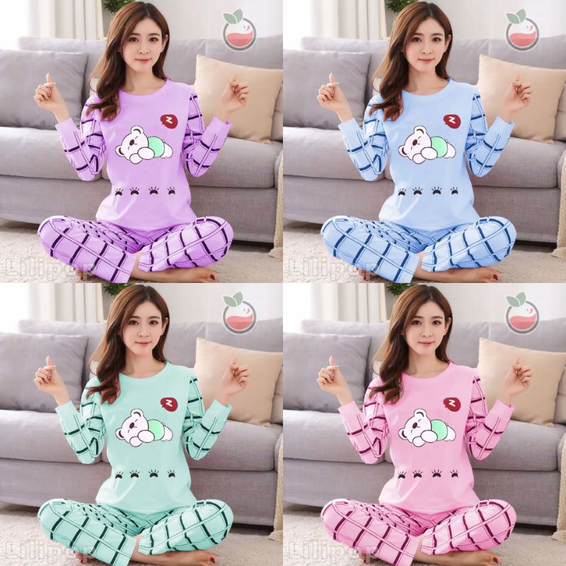 SUNCHERY COD BAJU TIDUR KEKINIAN PP ALL SIZE BAHAN KAOS/BAJU TIDUR PP TERJANGKAU/SLEEPWEAR-3