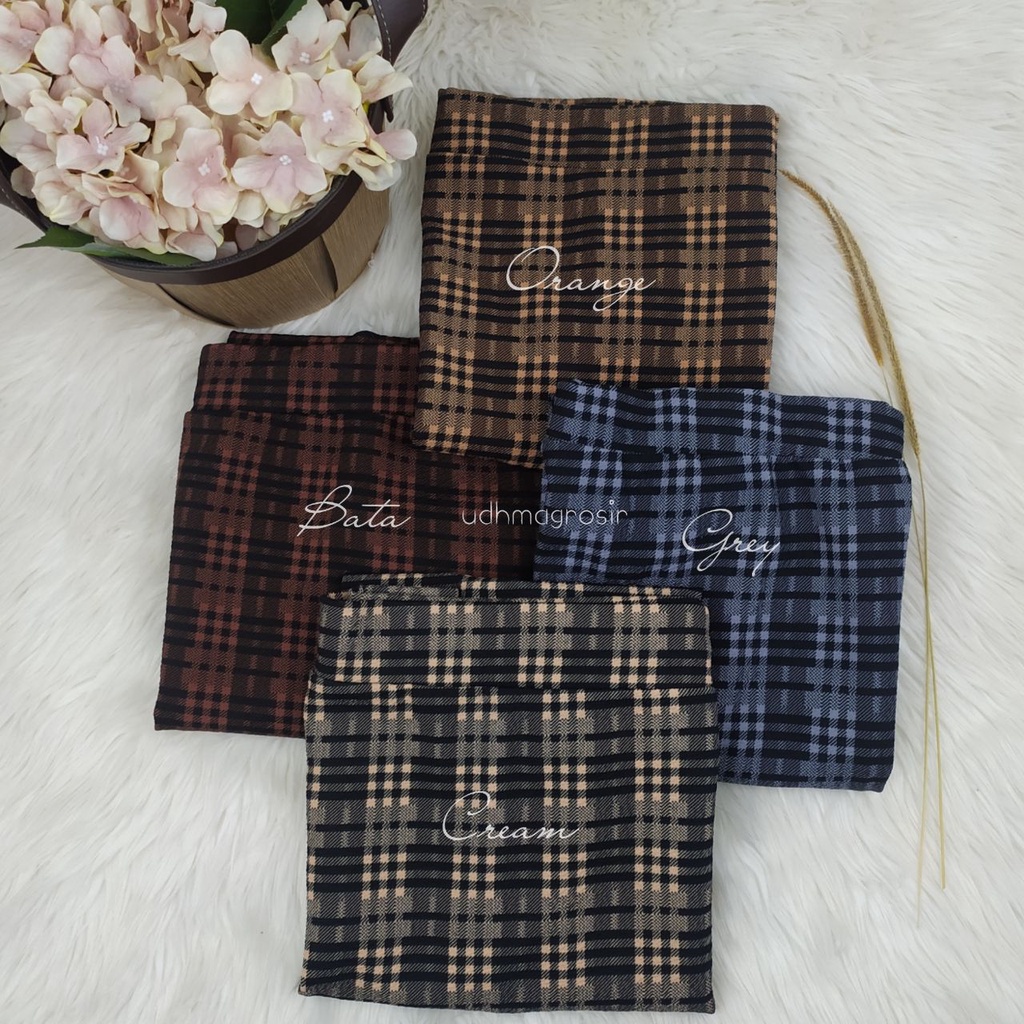 Jumbo Rok Motif Kotak / Span Tartan premium Super Jumbo