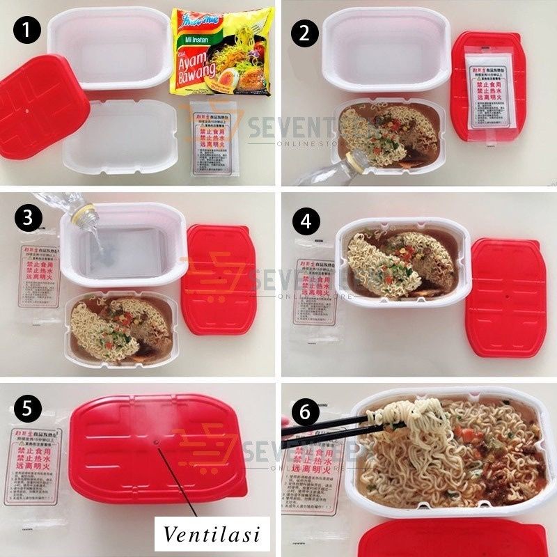 ALAT MASAK TANPA API DAN LISTRIK / HEATING PACK BOX PEMASAK MAKANAN INSTAN KOST TRAVEL PORTABLE-3