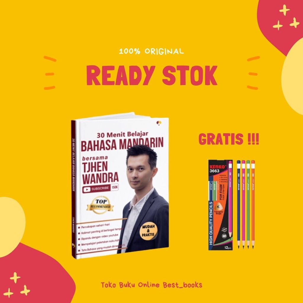 BUKU MUDAHNYA BELAJAR BAHASA MANDARIN BERSAMA TJEN WANDRA | CANDU NGOMONG MANDARIN