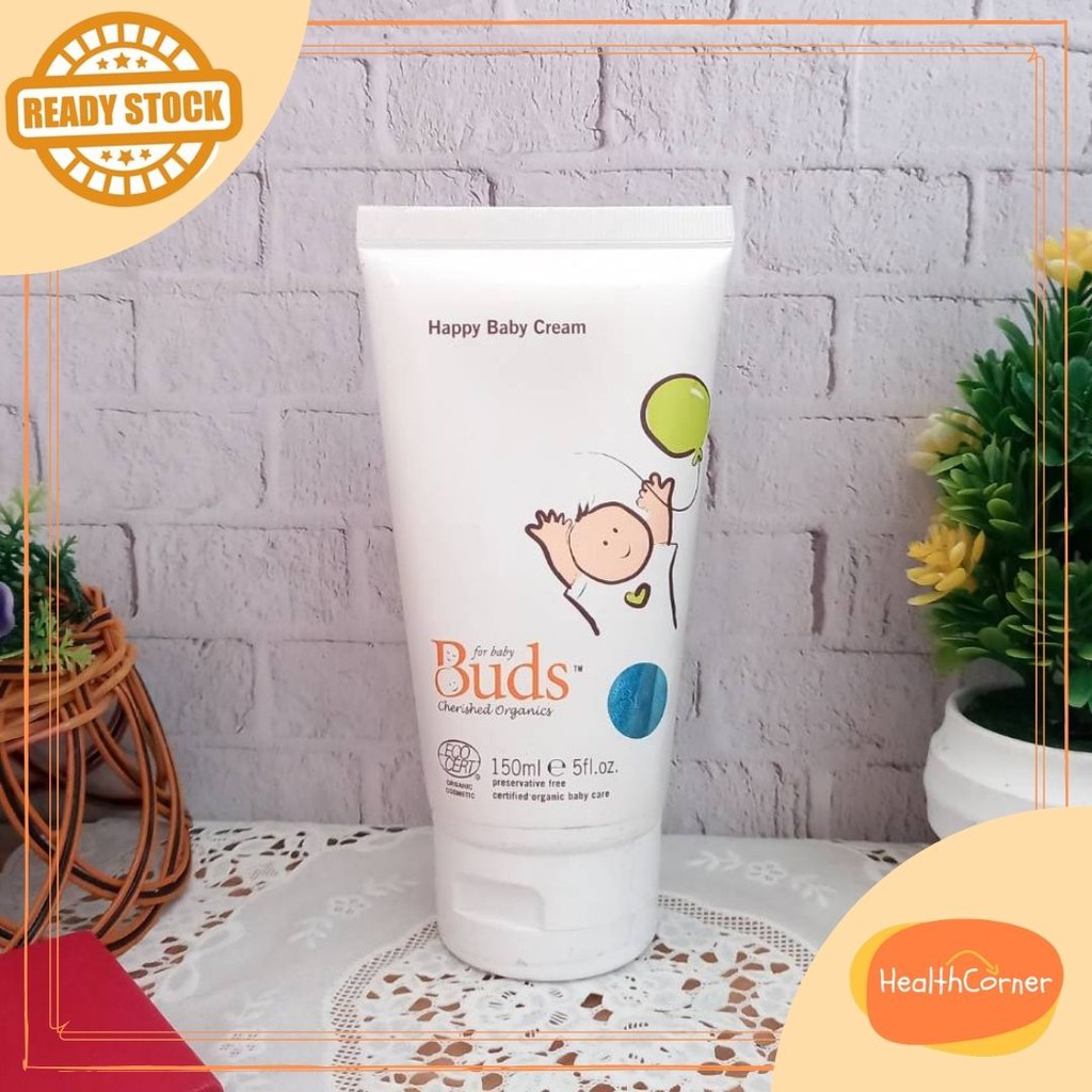 Buds Happy Baby Cream 150ml - Lotion Bayi Organik