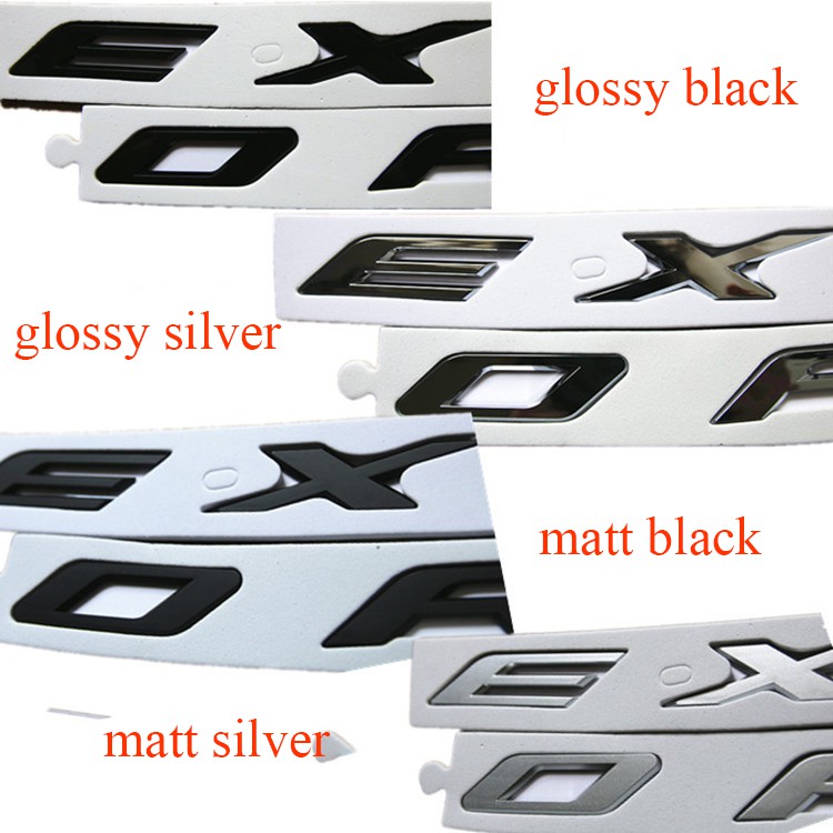 Sticker Emblem Tulisan Warna Hitam/Silver/Chrome untuk Kap Mesin Ford Explorer 2011-2018