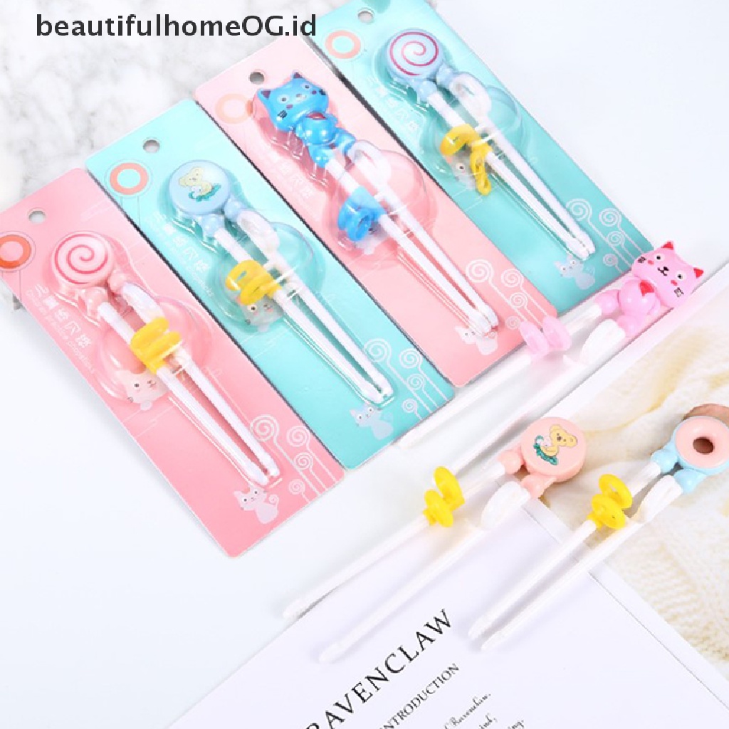 / Beautifulhomeog.id / Set Sumpit Motif Kartun Untuk Latihan Makan Bayi / Anak